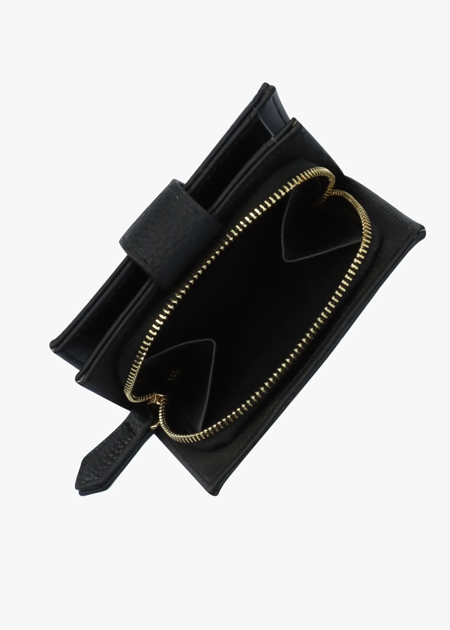 Brixton Small Foldover Nero Wallet