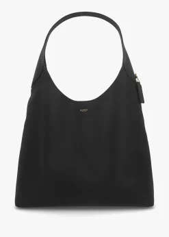 Brooklyn 39 Brass Black Leather Shoulder Bag