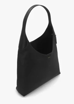 Brooklyn 39 Brass Black Leather Shoulder Bag