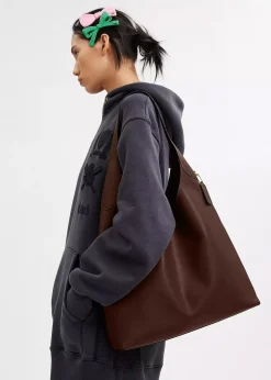 Brooklyn 39 Brass Maple Leather Shoulder Bag