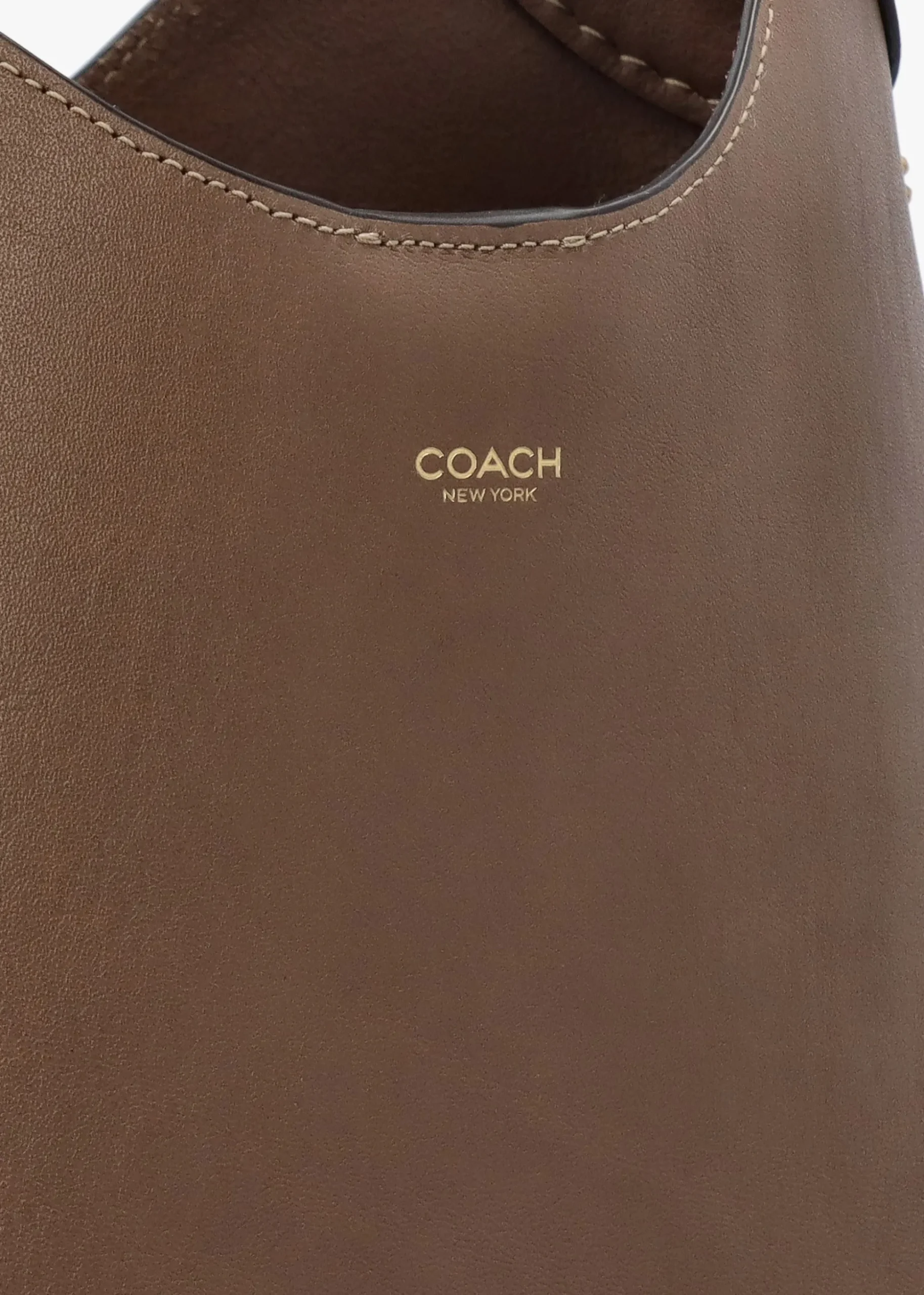 Brooklyn 28 Dark Stone Leather Shoulder Bag