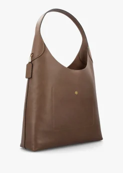 Brooklyn 39 Dark Stone Leather Shoulder Bag