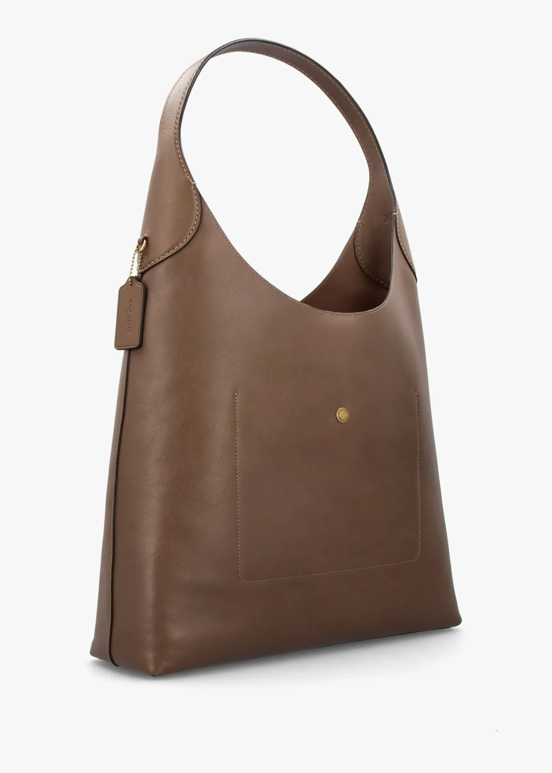 Brooklyn 39 Dark Stone Leather Shoulder Bag
