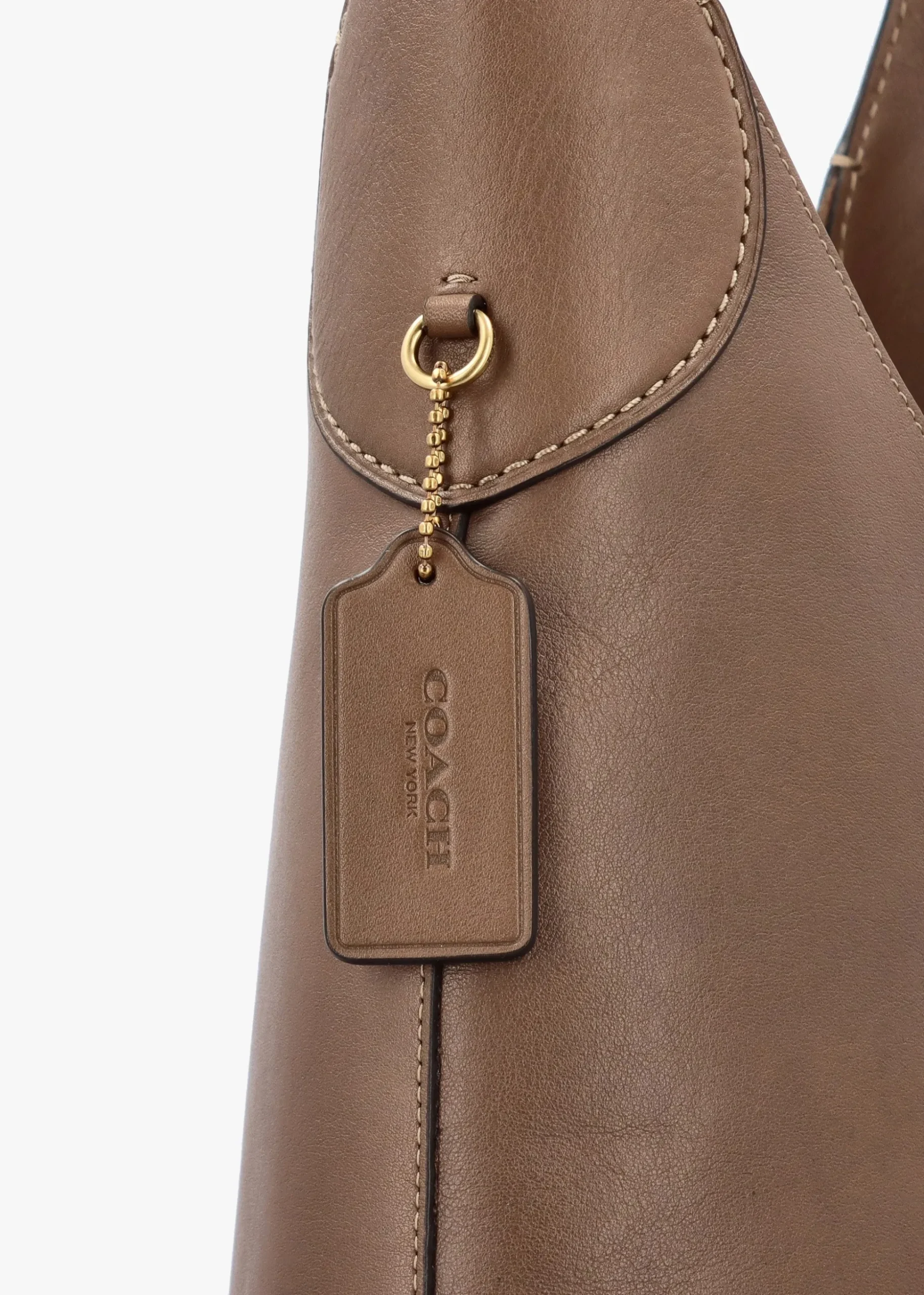 Brooklyn 39 Dark Stone Leather Shoulder Bag