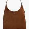 Brooklyn 39 Warm Brown Suede Shoulder Bag