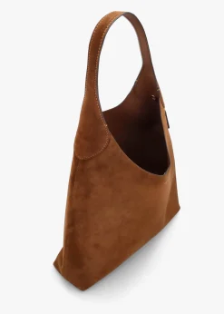 Brooklyn 39 Warm Brown Suede Shoulder Bag