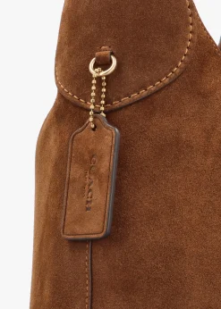 Brooklyn 39 Warm Brown Suede Shoulder Bag