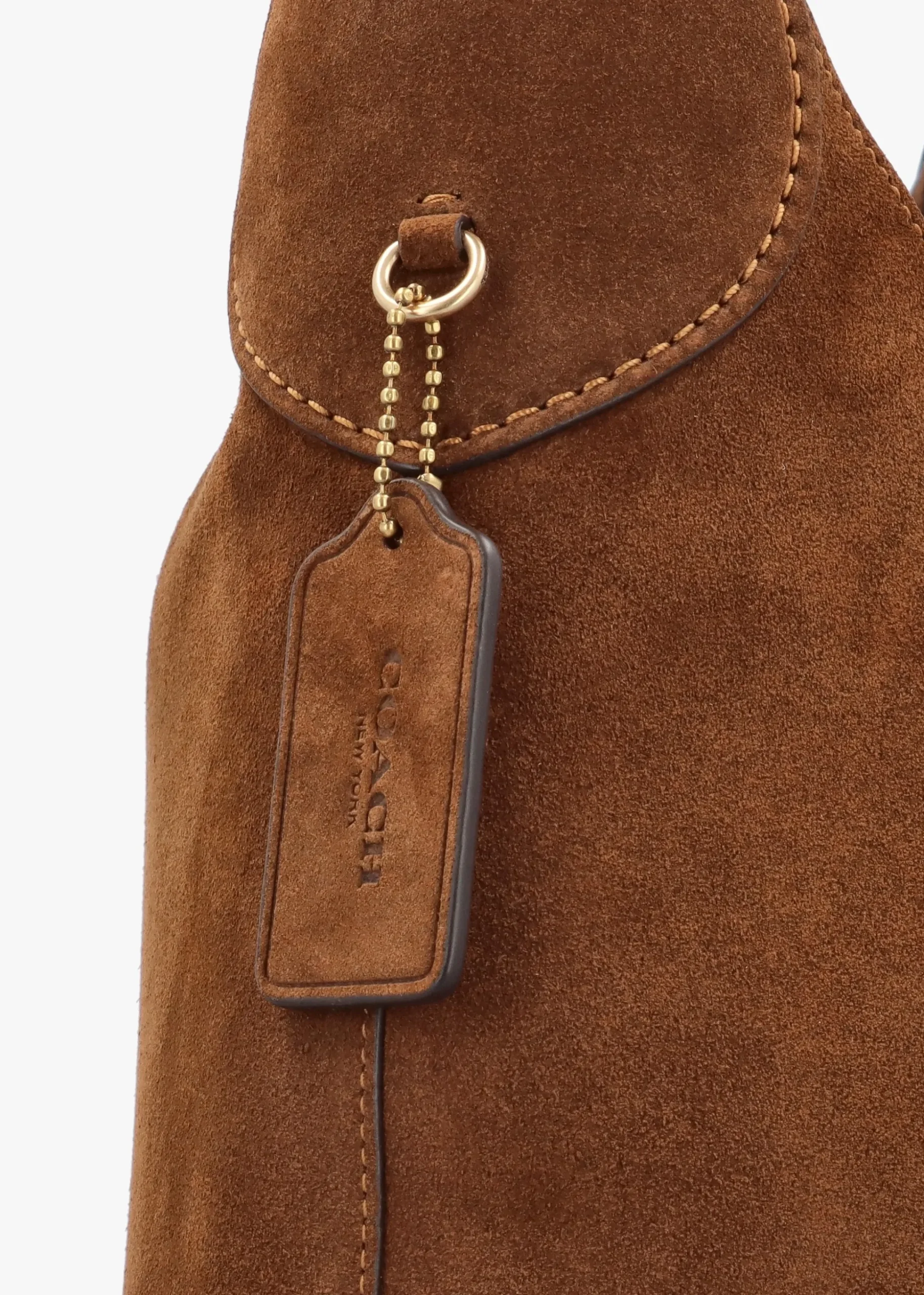 Brooklyn 39 Warm Brown Suede Shoulder Bag