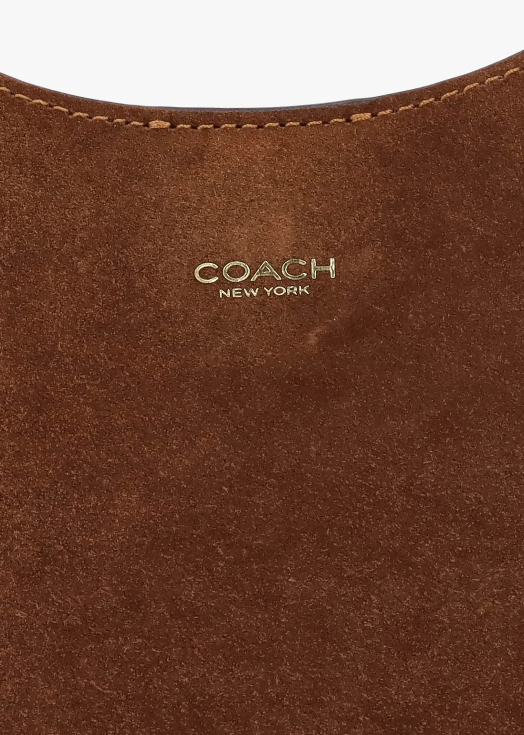 Brooklyn 28 Warm Brown Suede Shoulder Bag