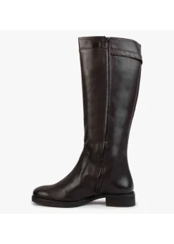 Brown Leather Knee High Boots