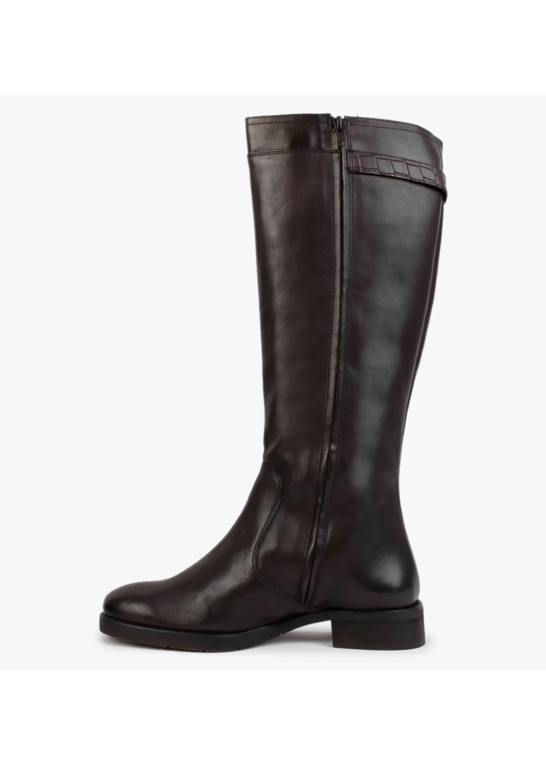 Brown Leather Knee High Boots