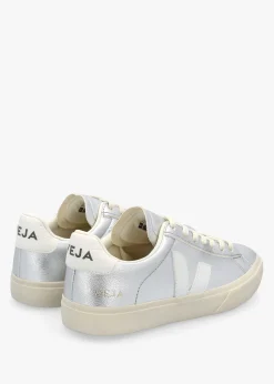 Campo Chromefree Leather Silver White Trainers