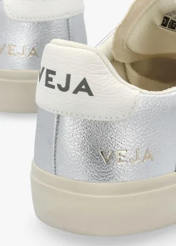 Campo Chromefree Leather Silver White Trainers