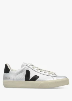 Campo Leather Silver Black Trainers