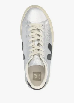 Campo Leather Silver Black Trainers