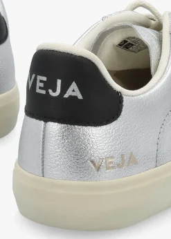 Campo Leather Silver Black Trainers