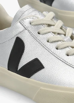 Campo Leather Silver Black Trainers
