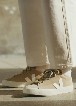 Campo Suede Dune White Trainers