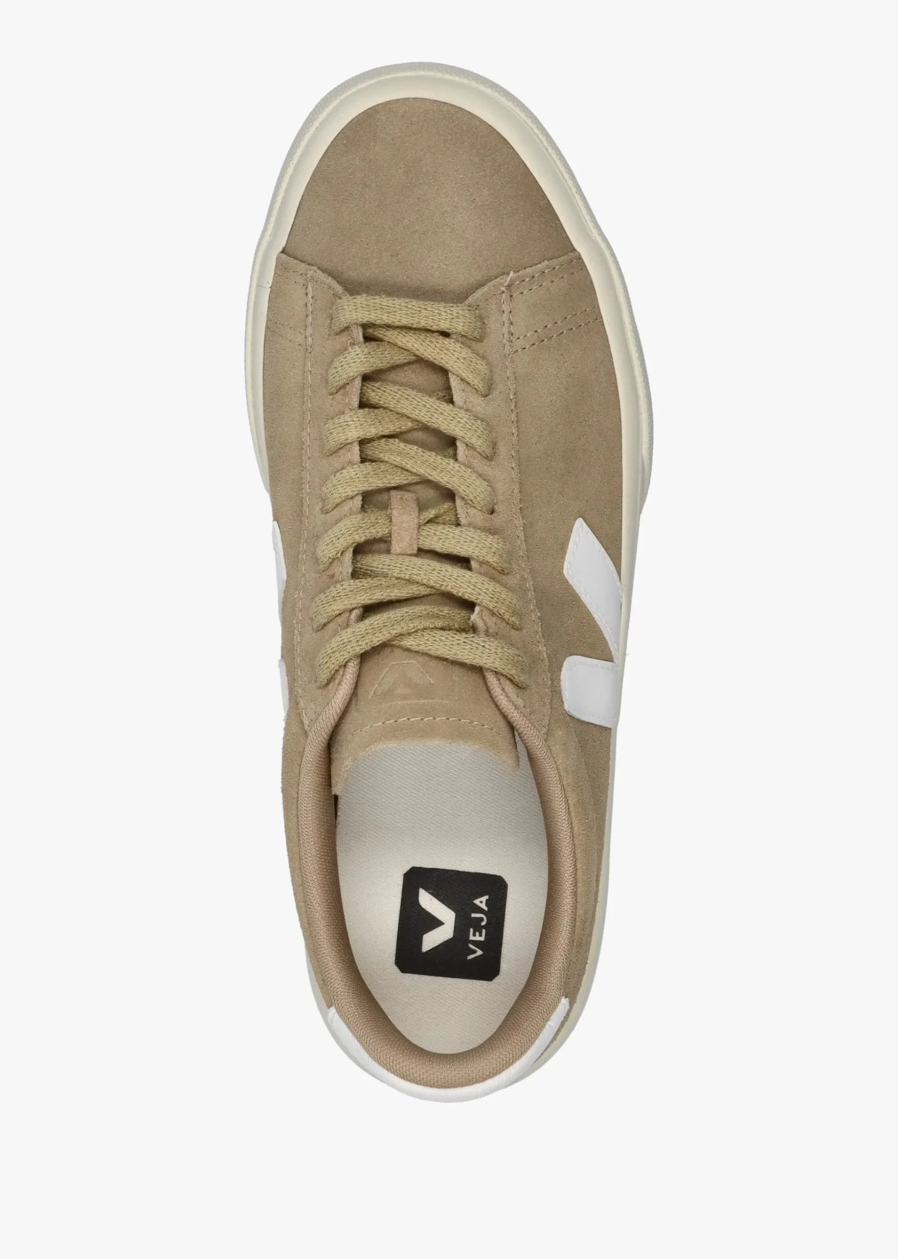 Campo Suede Dune White Trainers