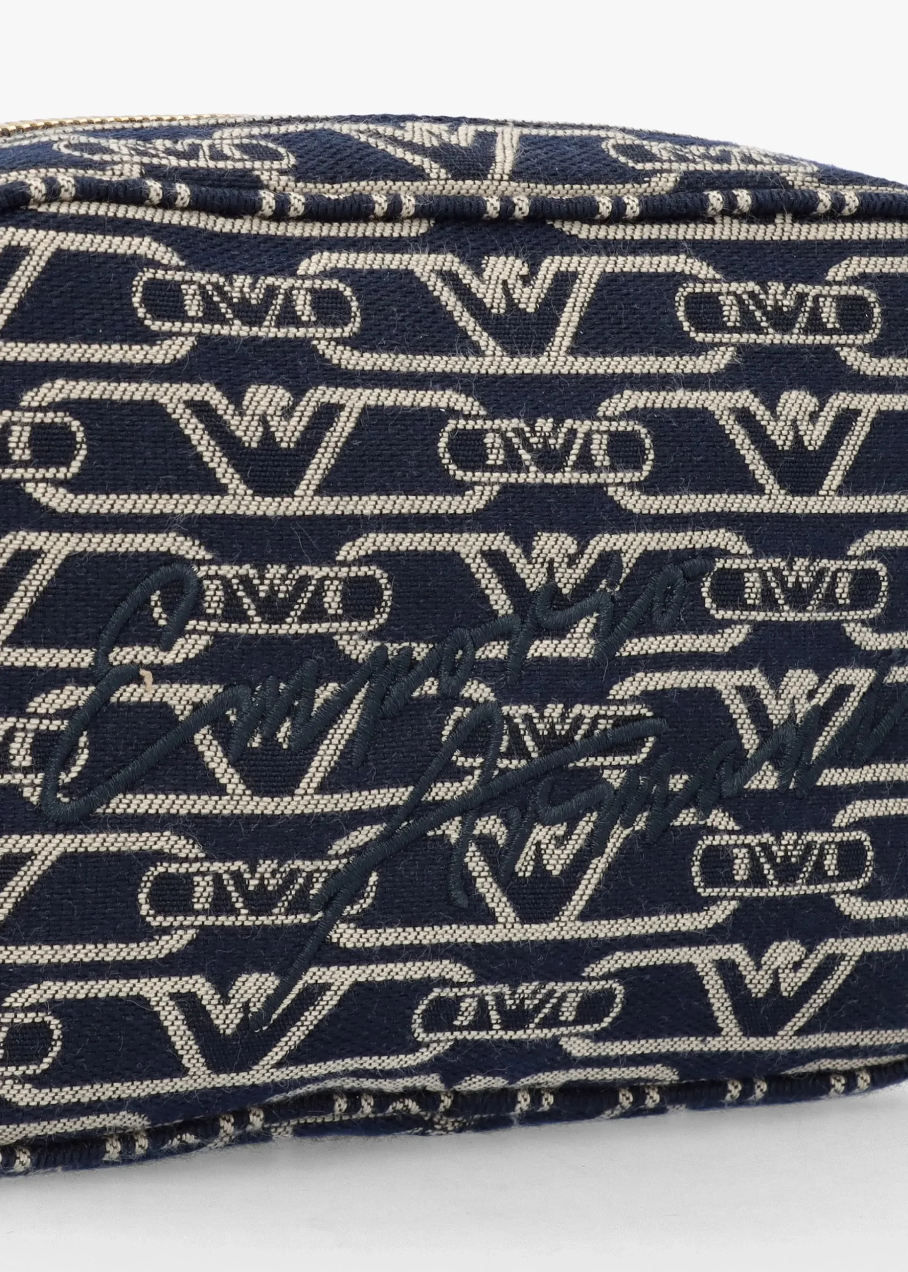 Canvas Jacquard Denim Camera Bag