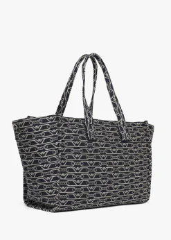 Canvas Jacquard Denim Tote Bag
