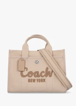 Cargo Dark Natural Canvas Tote Bag