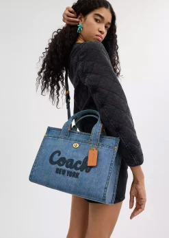 Cargo Indigo Denim Tote Bag