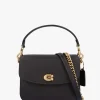 Cassie 19 Black Leather Cross-Body Bag