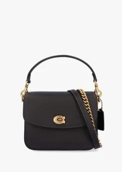 Cassie 19 Black Leather Cross-Body Bag