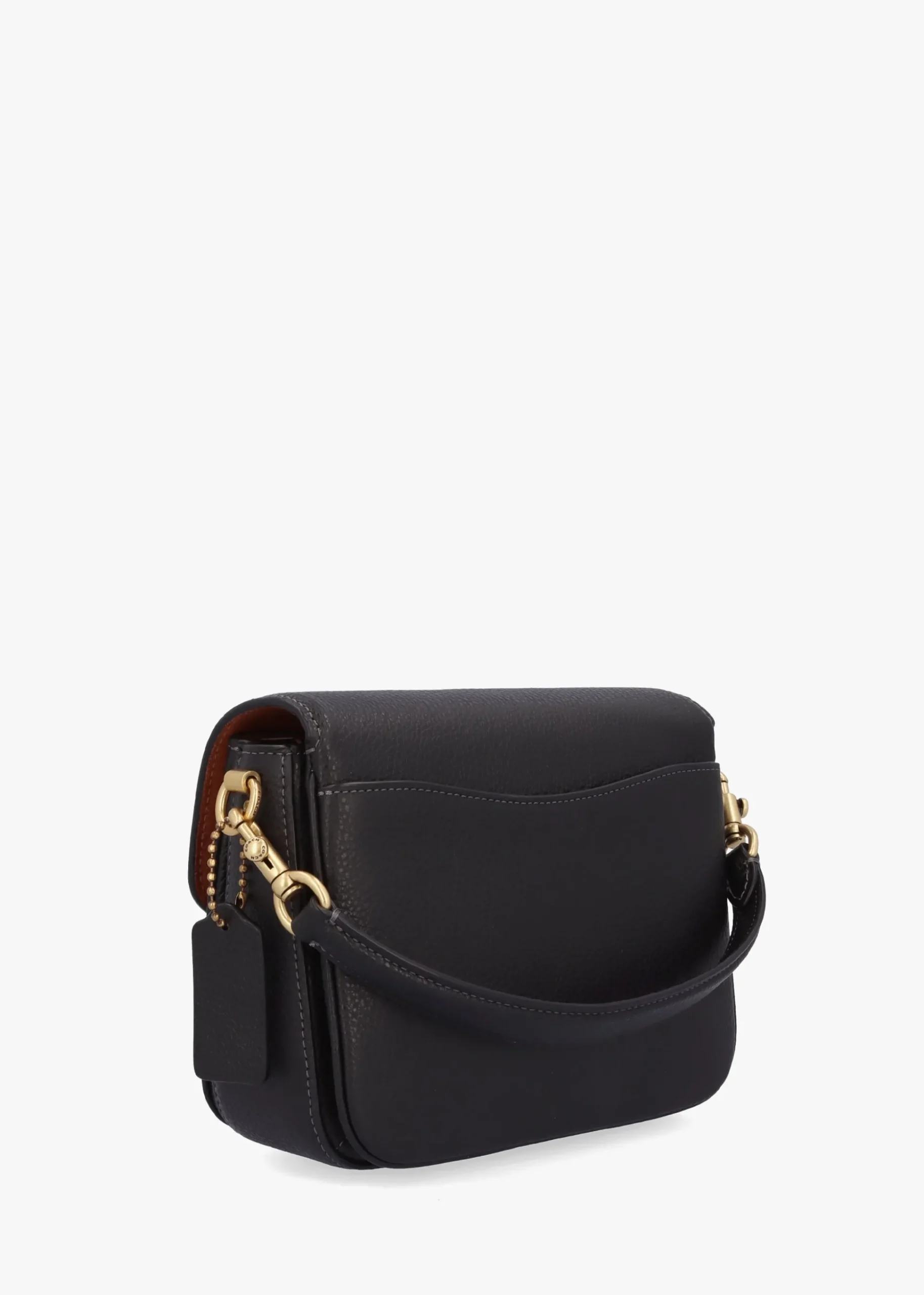 Cassie 19 Black Leather Cross-Body Bag