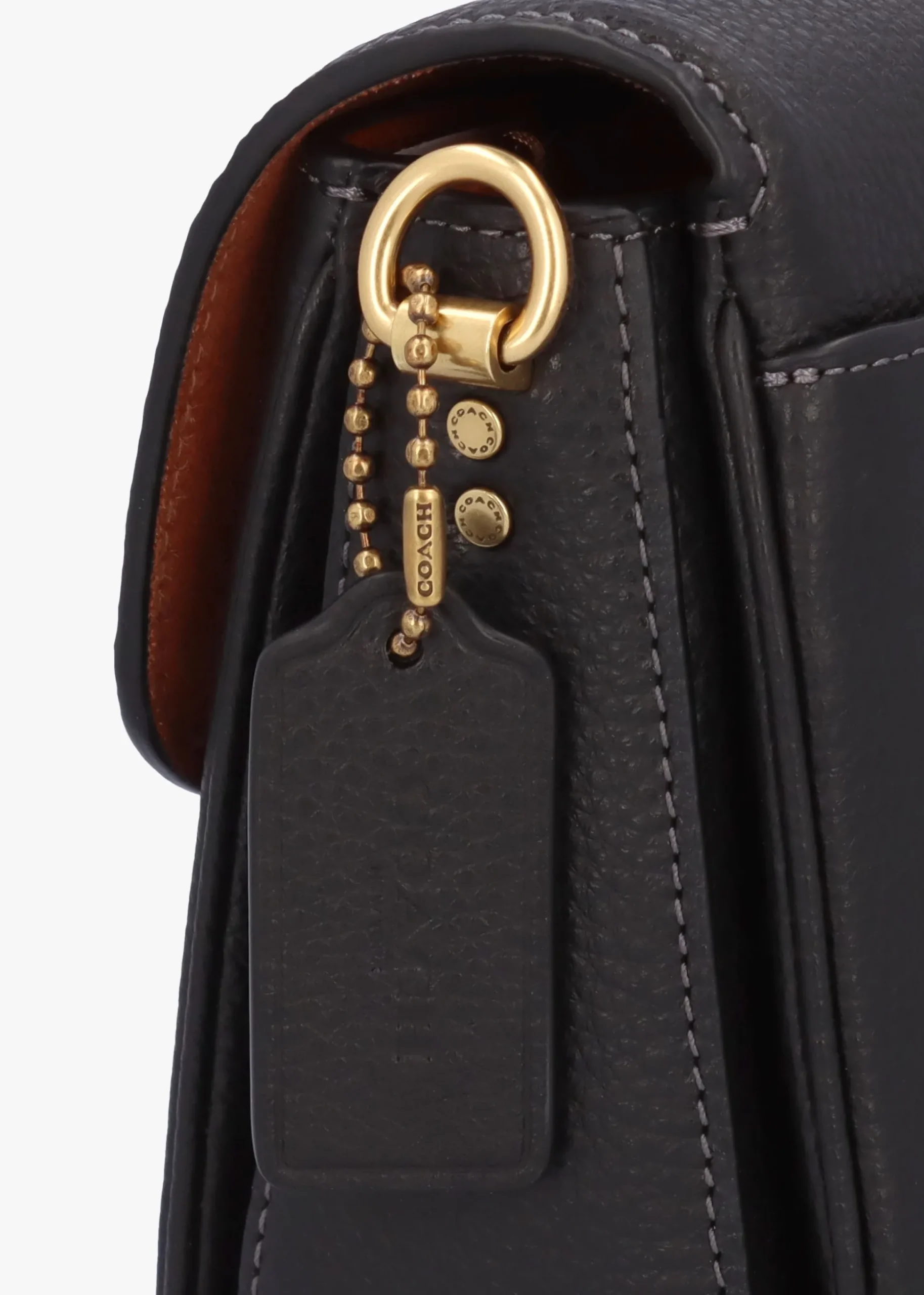 Cassie 19 Black Leather Cross-Body Bag