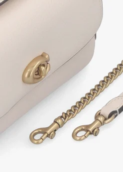 Cassie 17 Chalk Leather Cross-Body Bag