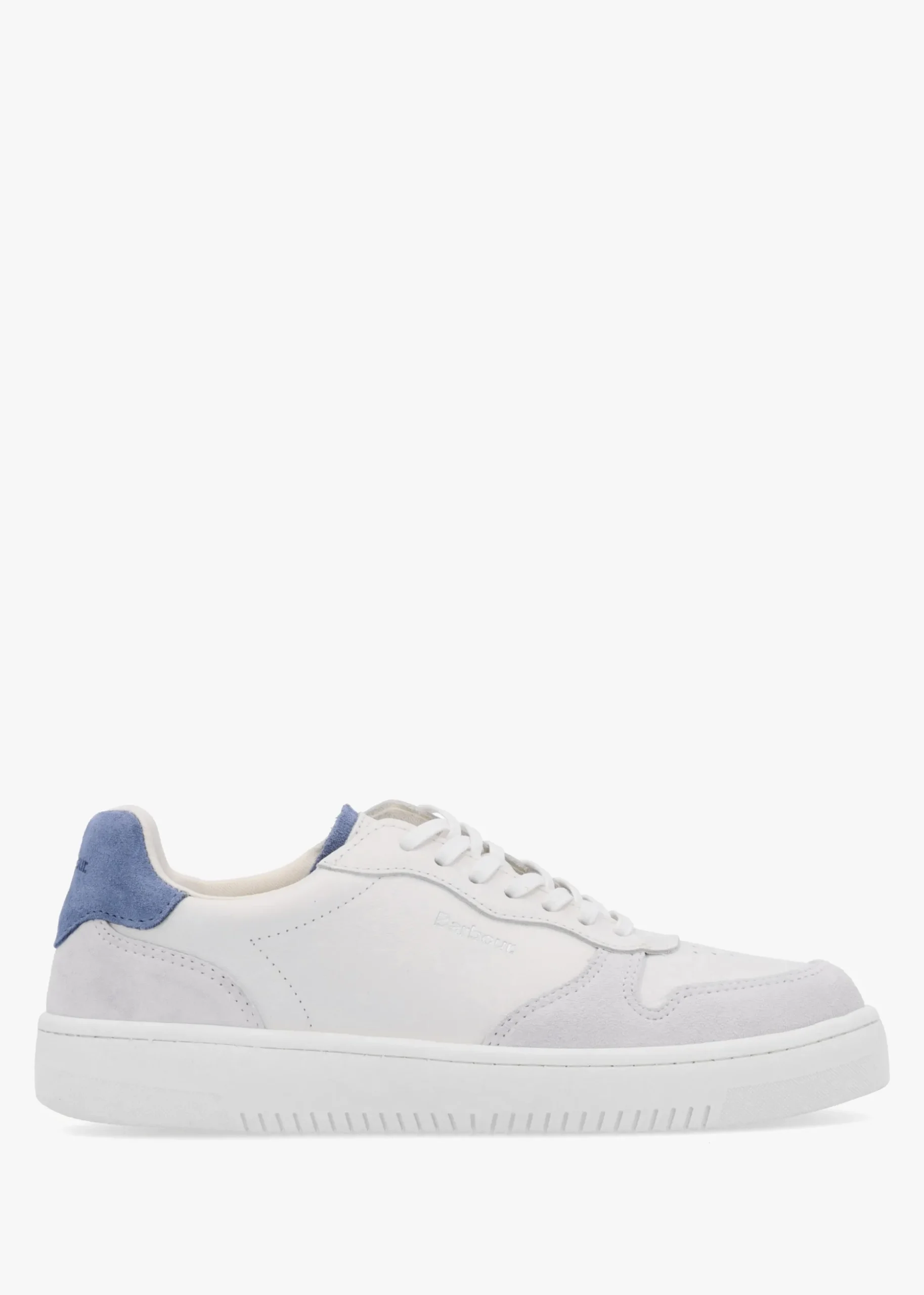 Celeste White Chambray Leather Trainers