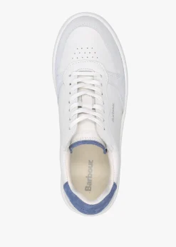 Celeste White Chambray Leather Trainers