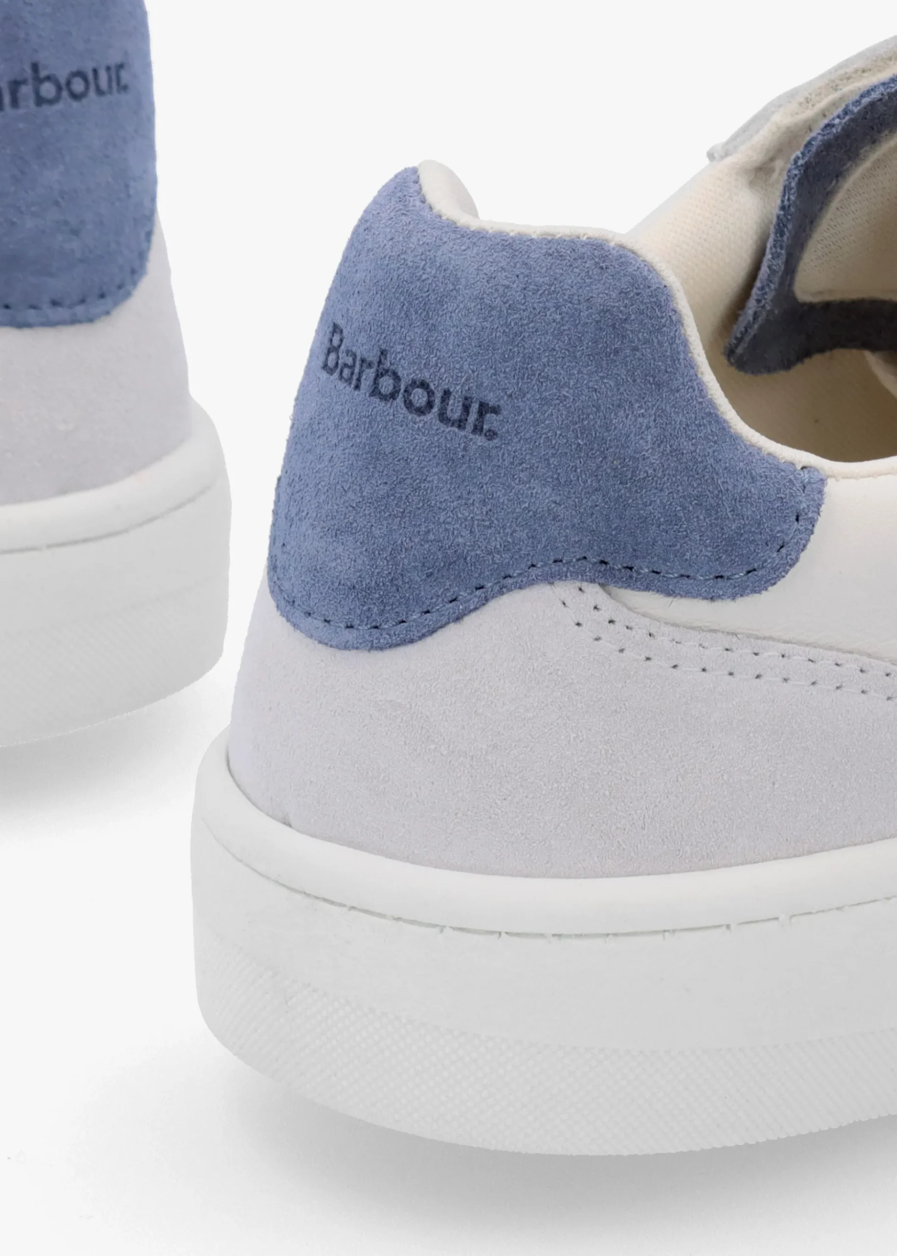 Celeste White Chambray Leather Trainers