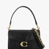 Chain Tabby Black Leather Shoulder Bag