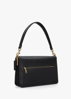 Chain Tabby Black Leather Shoulder Bag