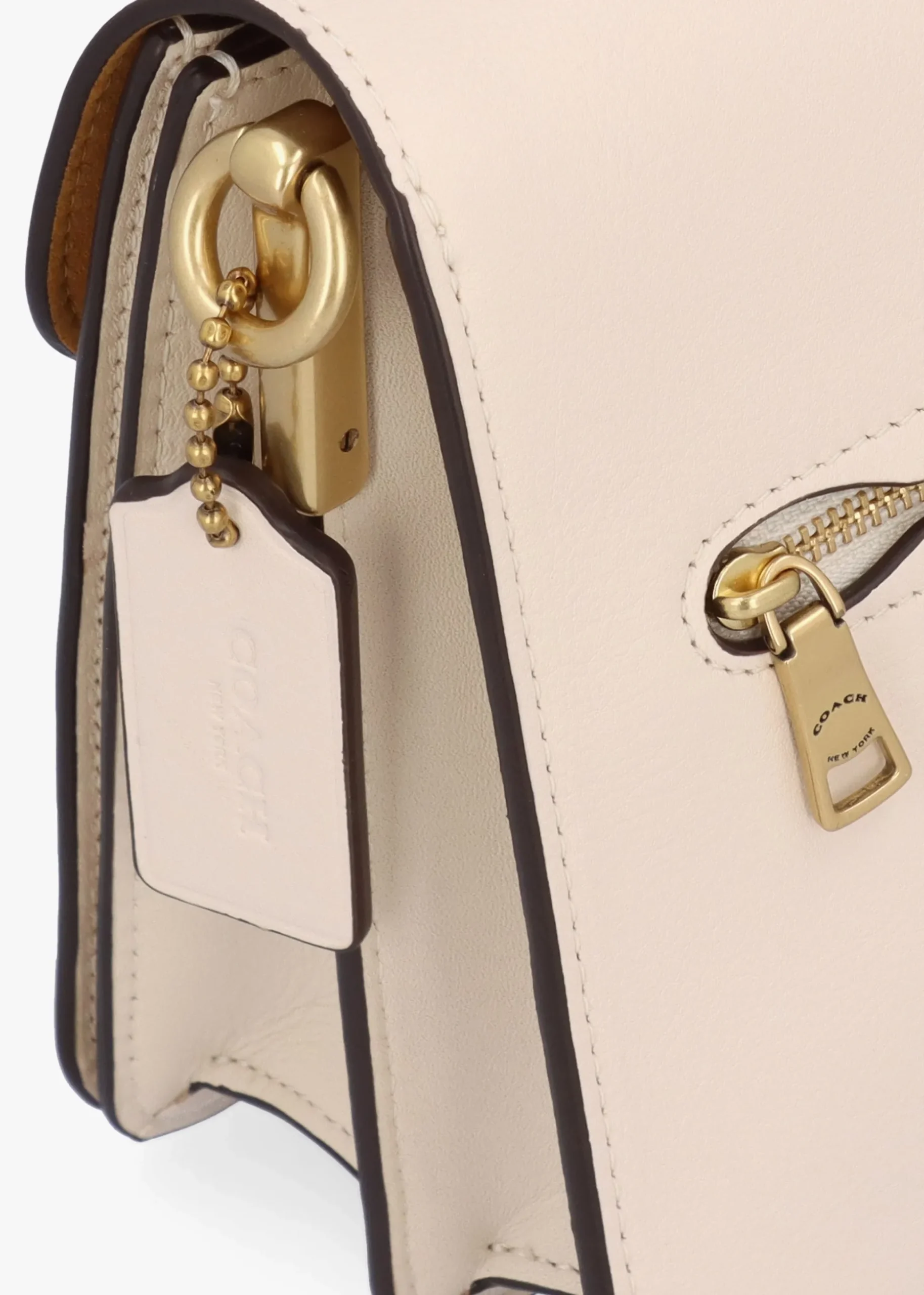 Chain Tabby Chalk Leather Shoulder Bag