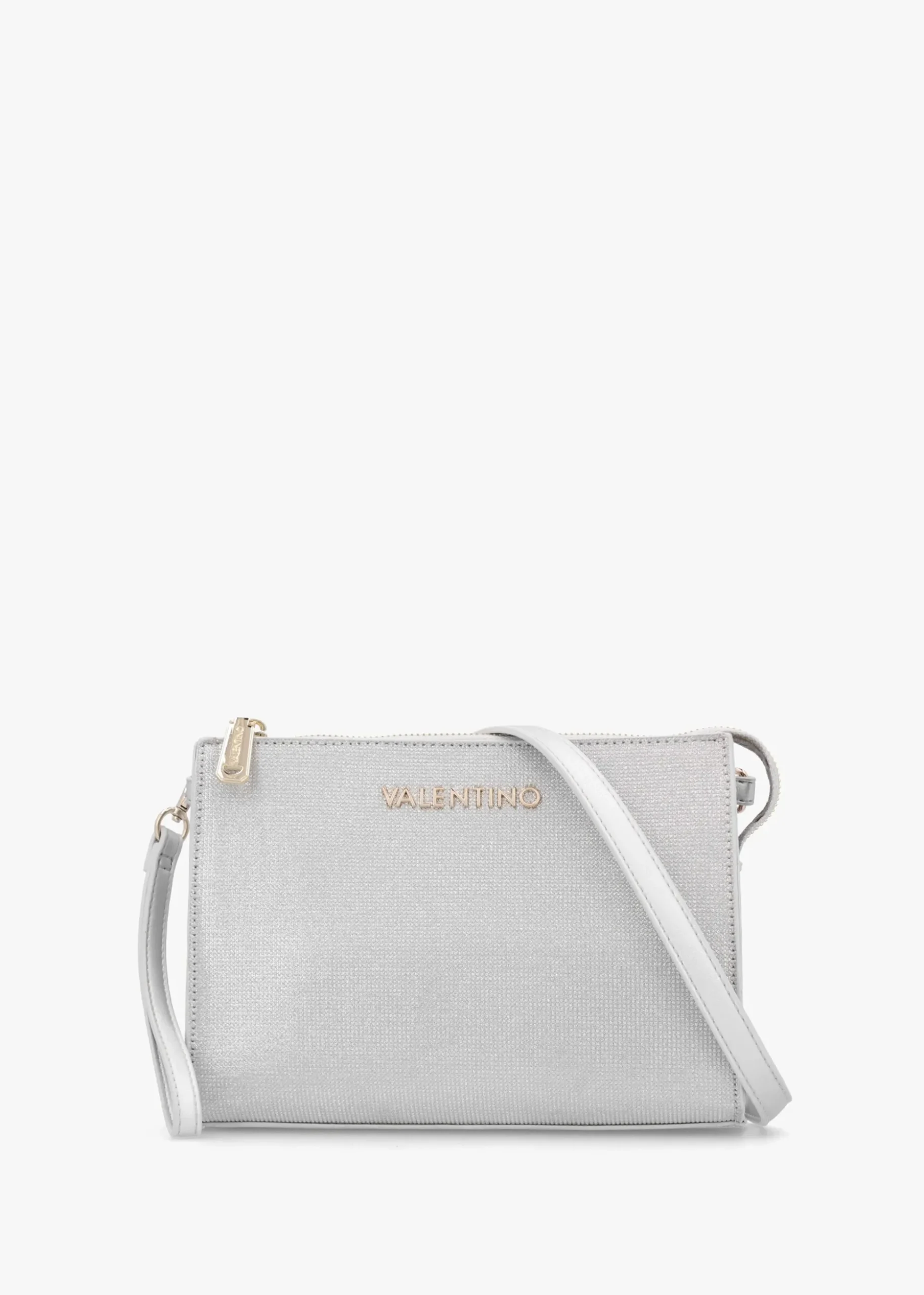 Chiaia Argento Glitter Pochette Bag
