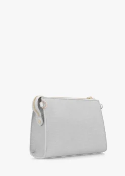 Chiaia Argento Glitter Pochette Bag