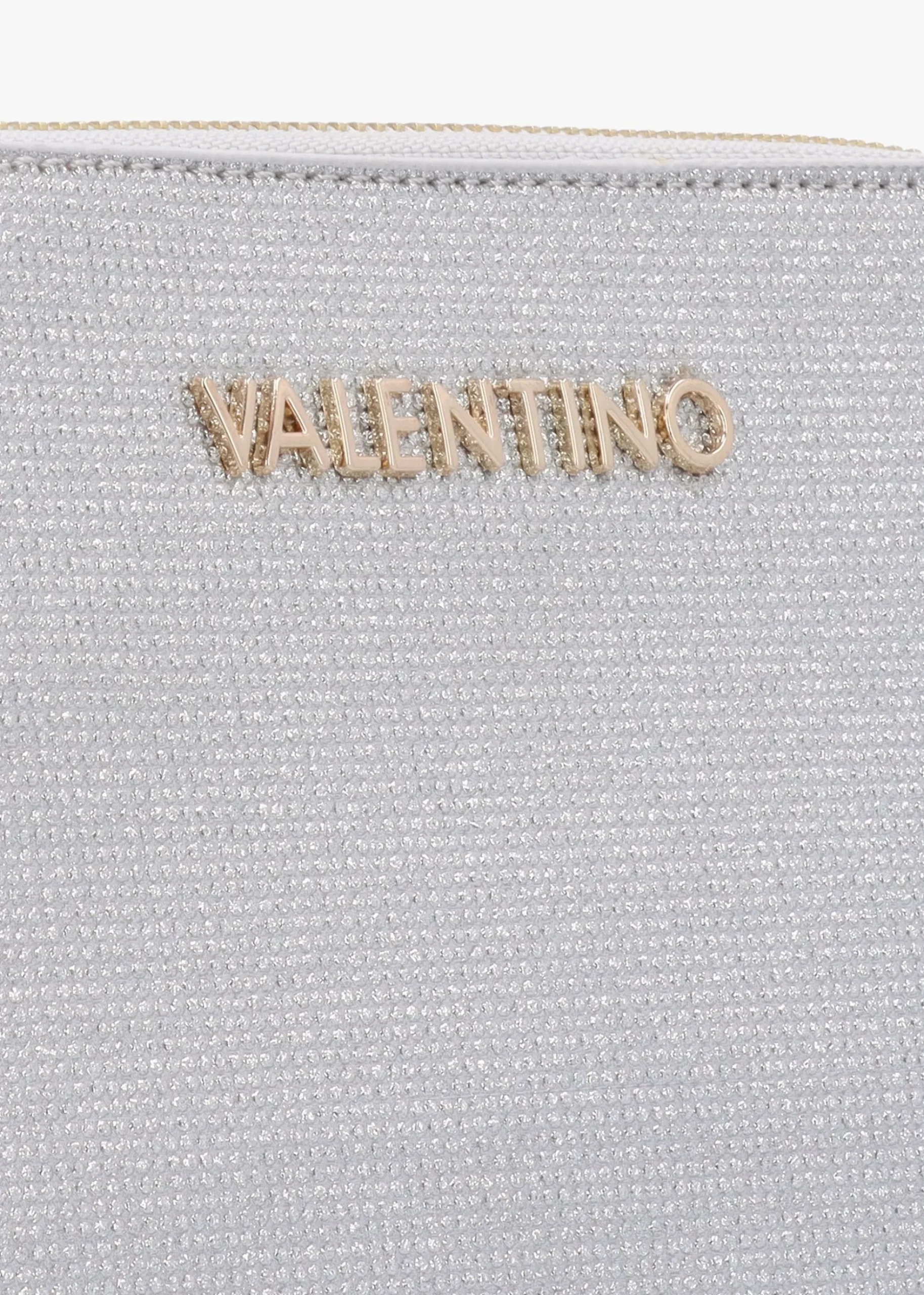 Chiaia Argento Glitter Pochette Bag