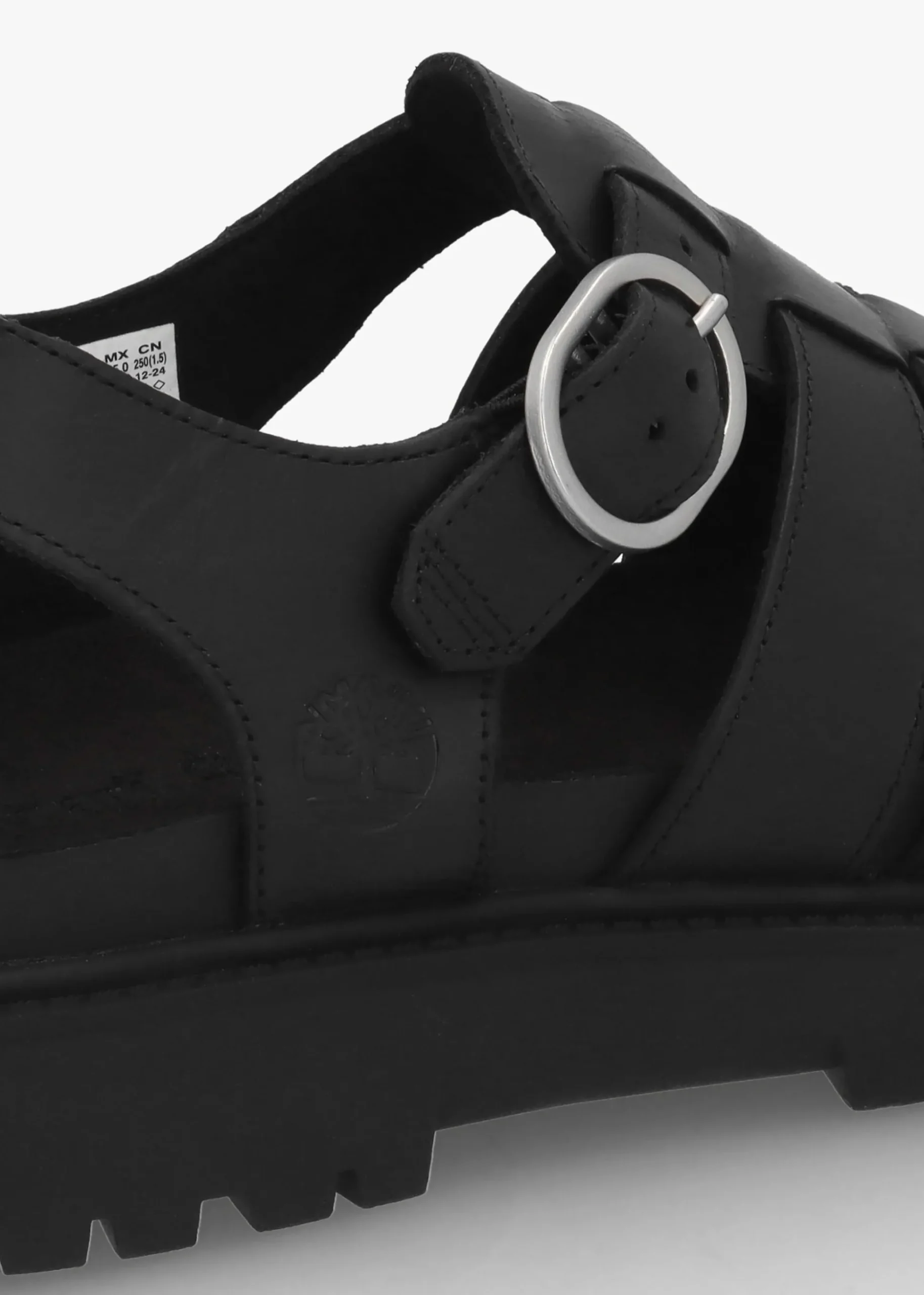 Clairemont Way Black Leather Fisherman Sandals