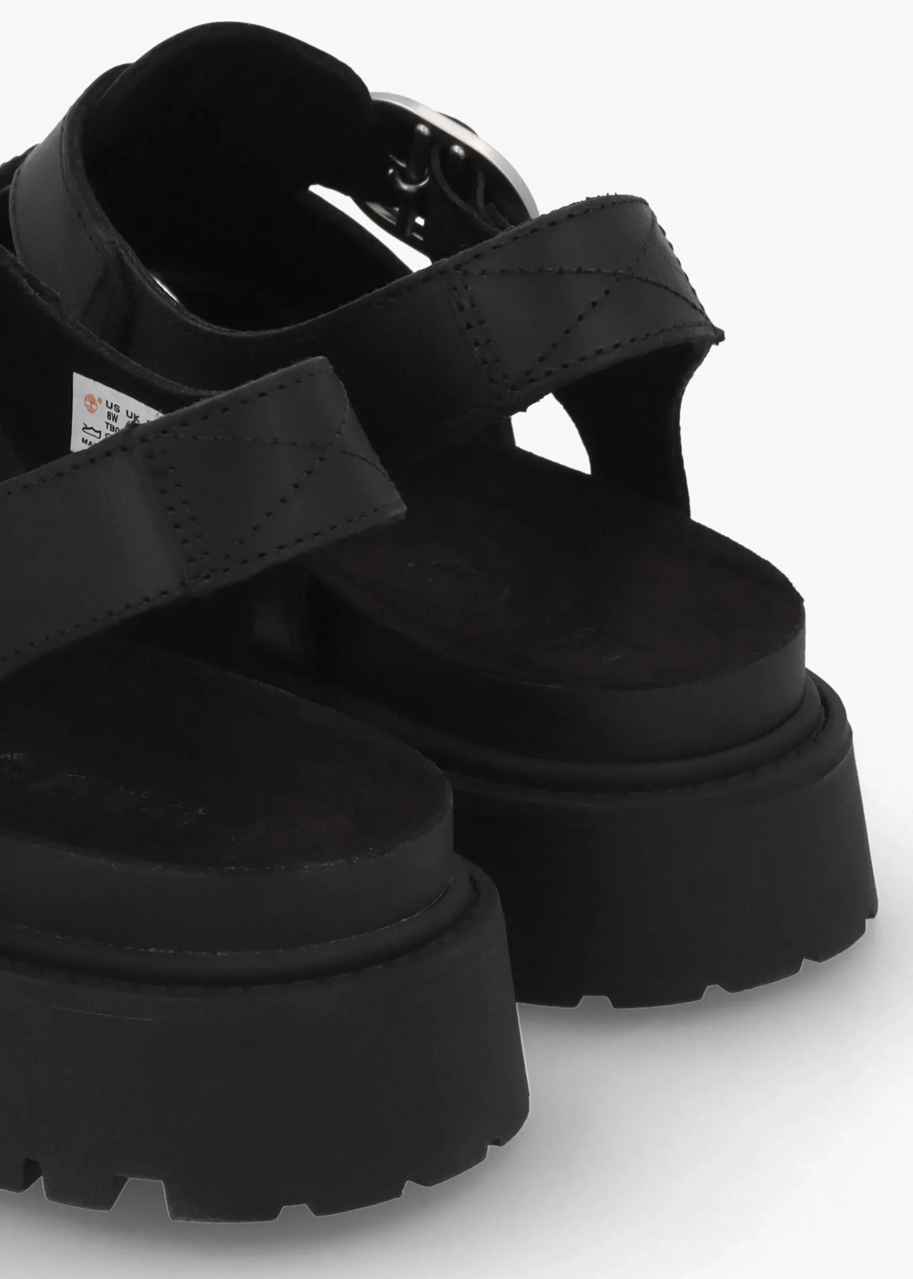 Clairemont Way Black Leather Fisherman Sandals