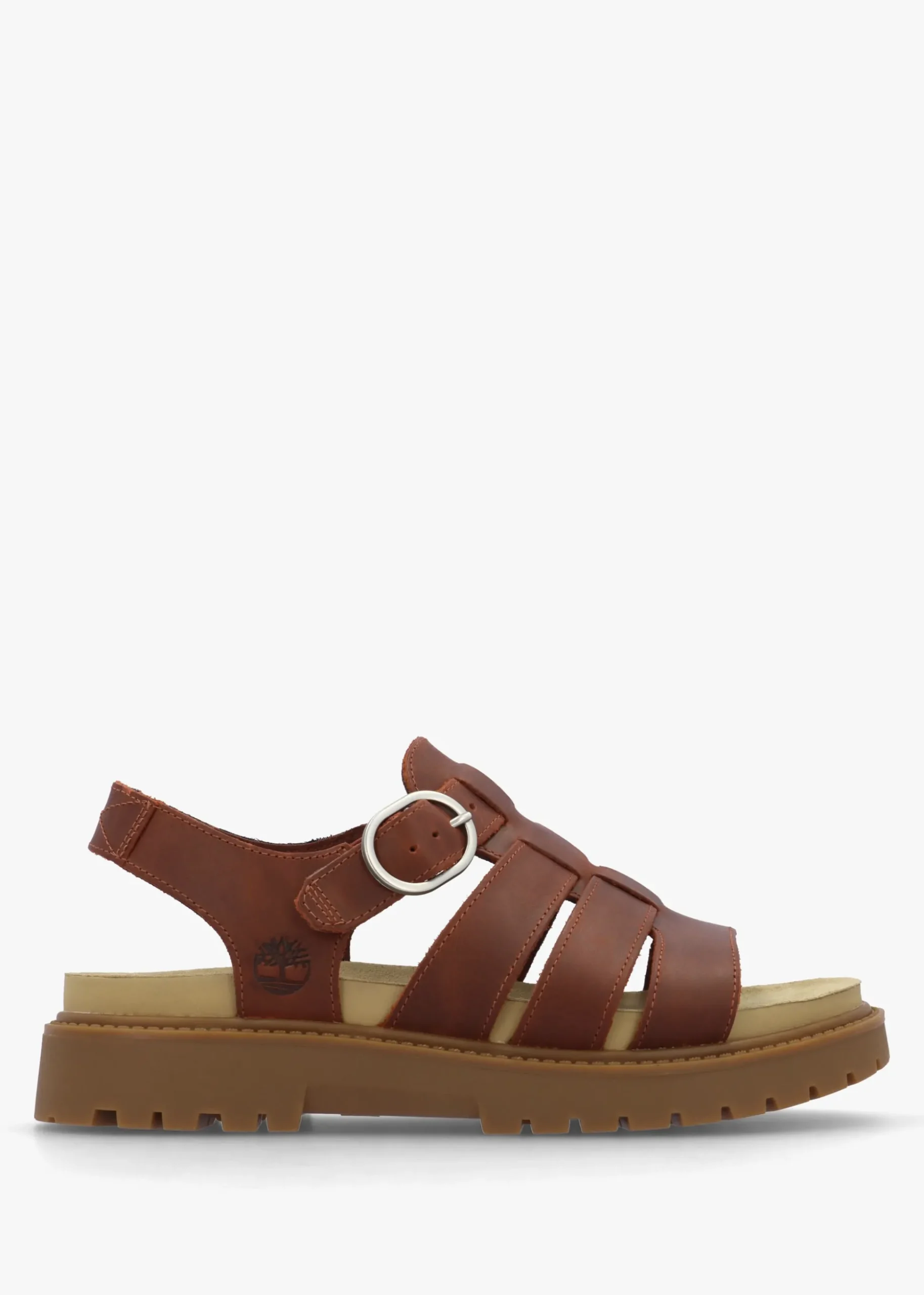 Clairemont Way Dark Red Leather Fisherman Sandals