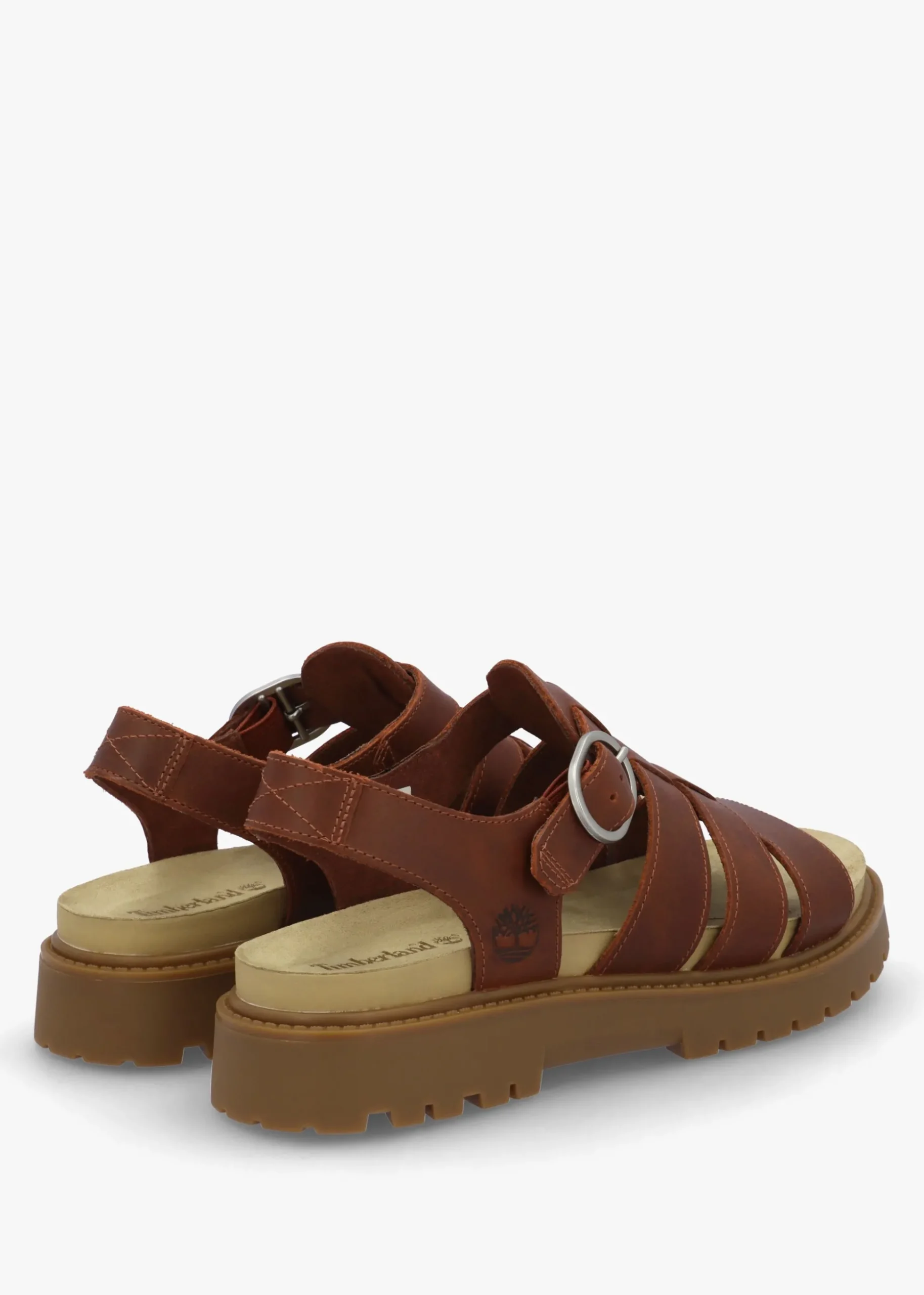 Clairemont Way Dark Red Leather Fisherman Sandals