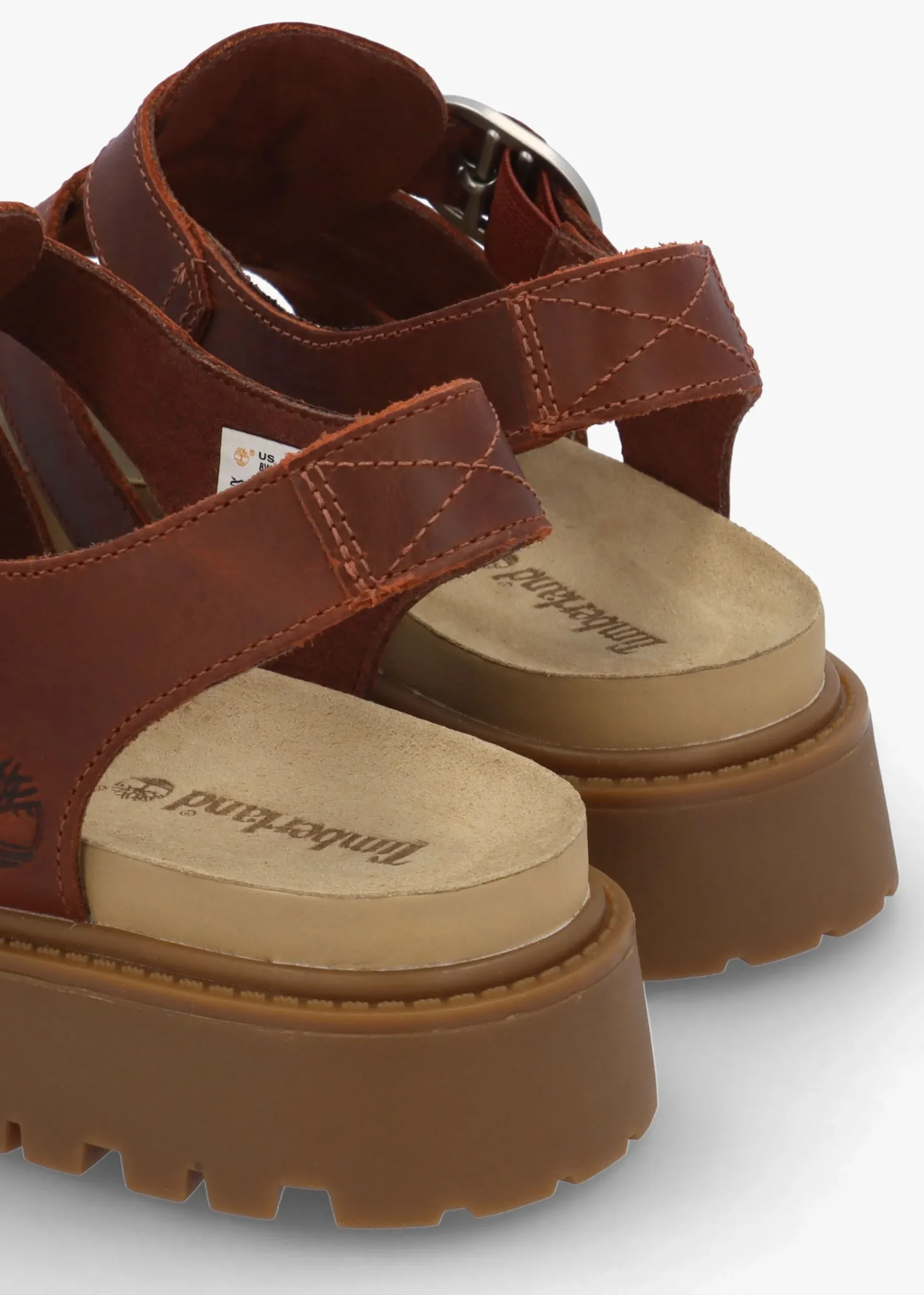Clairemont Way Dark Red Leather Fisherman Sandals