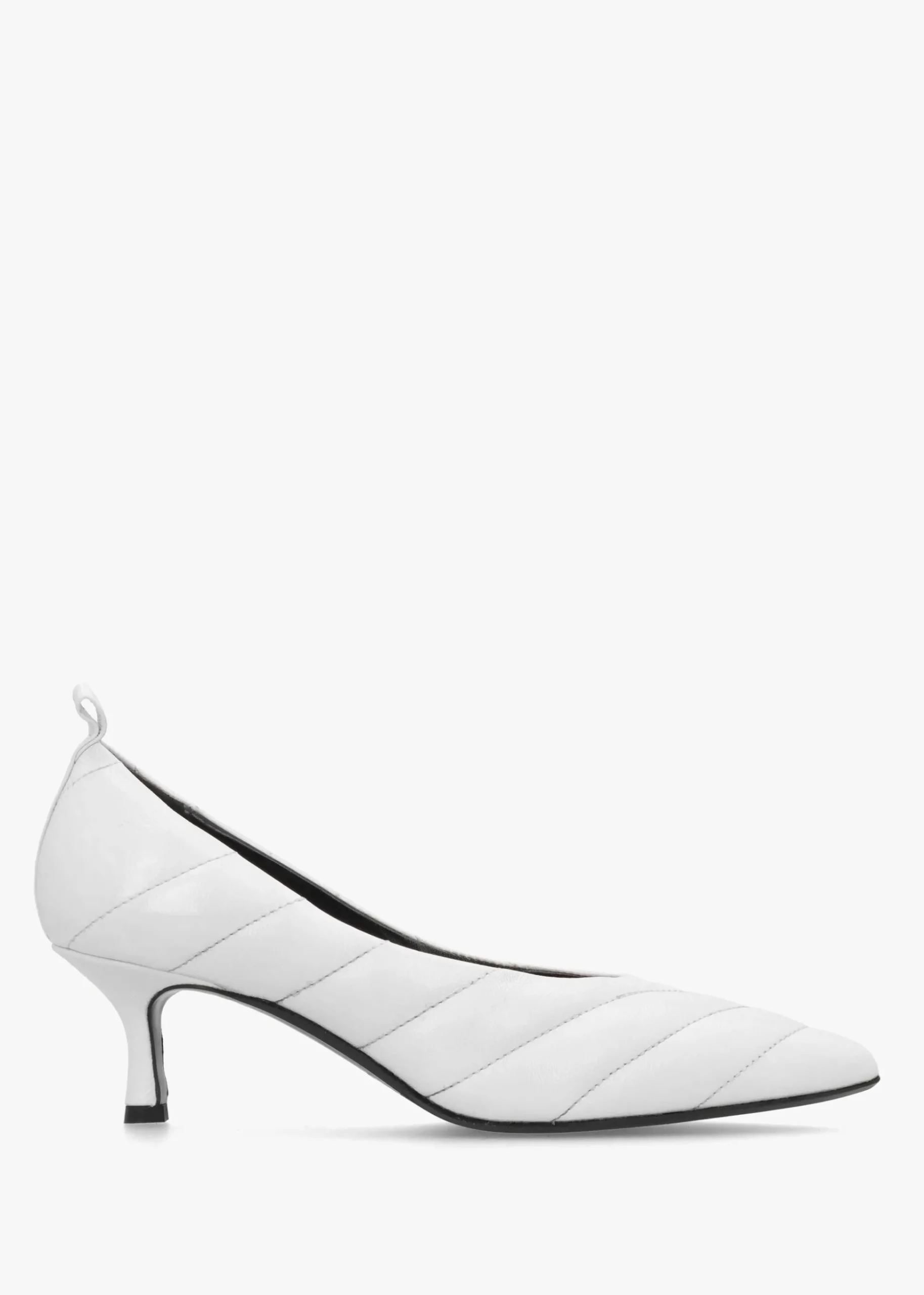 Coda White Patent Leather Court Shoes