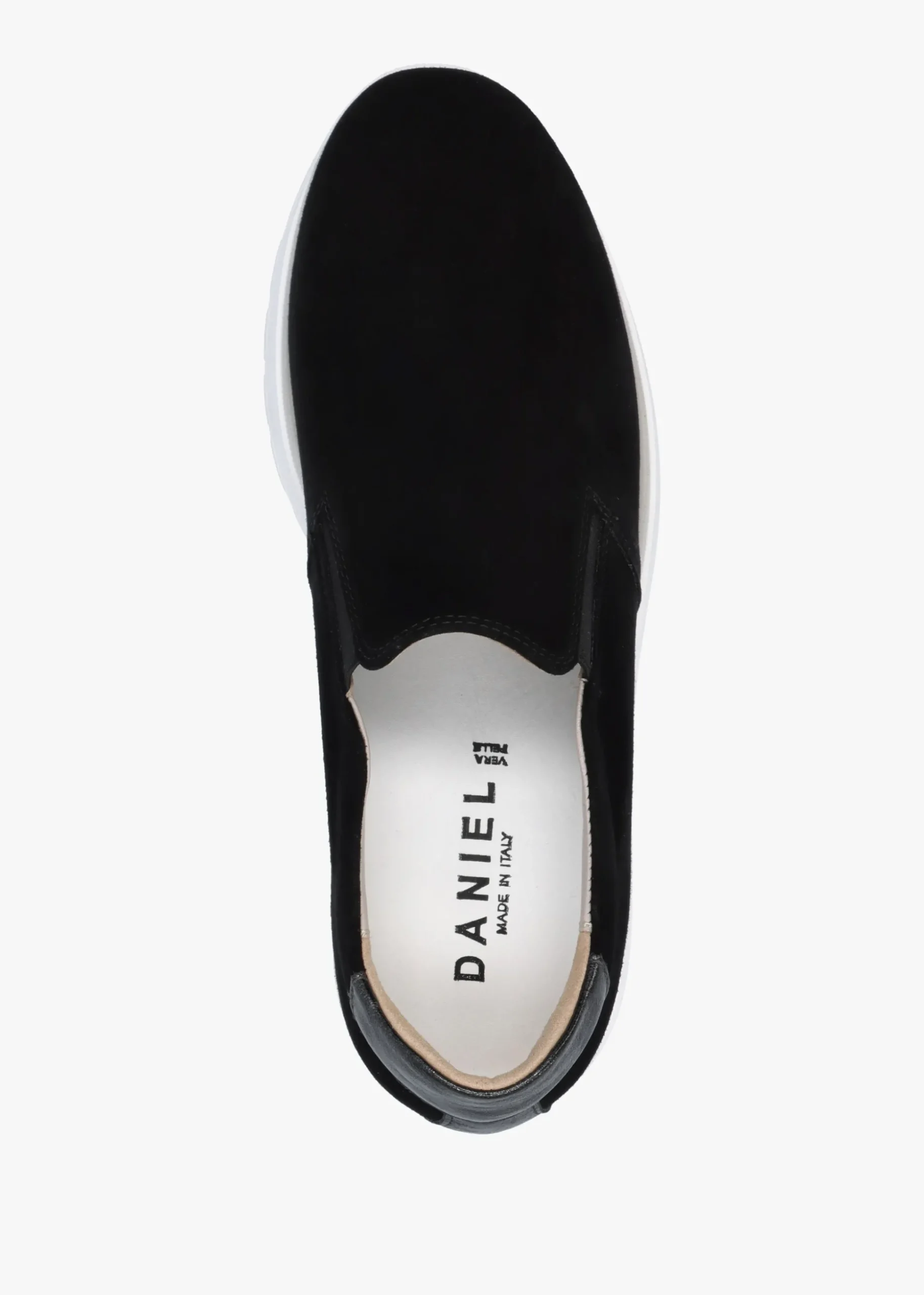 Commy Black Suede Flatform Wedge Shoes