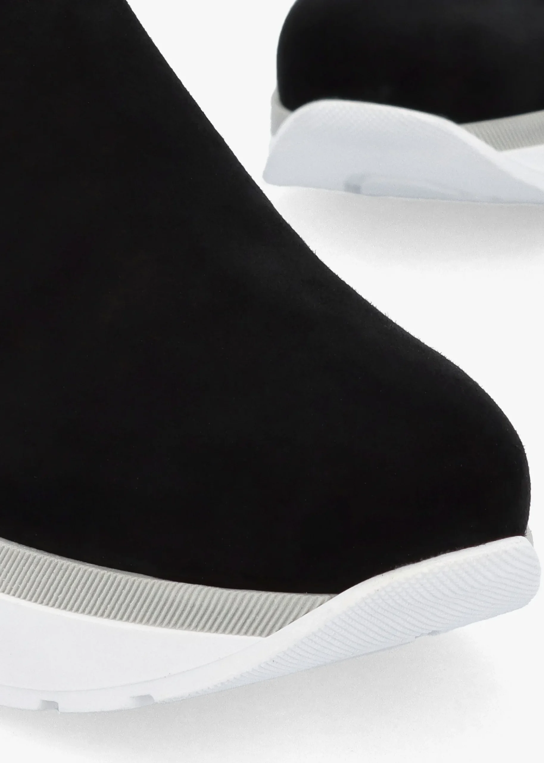 Commy Black Suede Flatform Wedge Shoes
