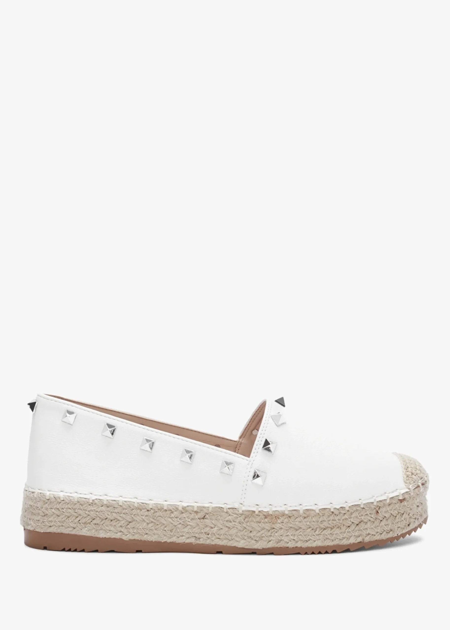 Cubby White Studded Espadrilles